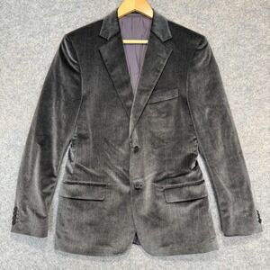 Z Zegna Ermenegildo Velour Velvet Sport Coat Blazer Jacket Mens 48R US 38 City